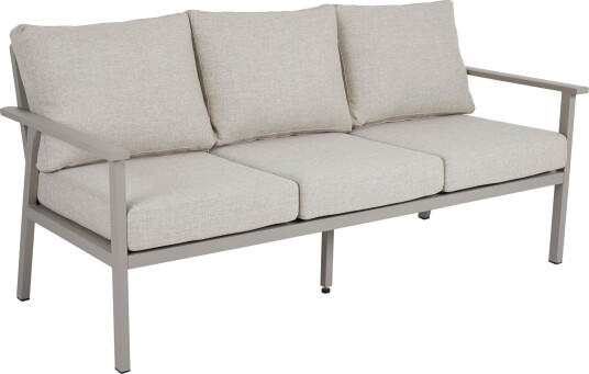 Brafab Samvaro 3 seter sofa Khaki med beige pute 183 x 82 cm Beige Brafab Samvaro 3 seter sofa Khaki med beige pute 183 x 82 cm Beige