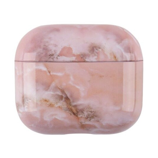 Beskyttelsesskall for AirPods 4 ladeveske   rosa marmor