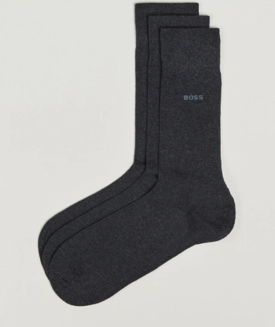 Boss BLACK 3-Pack RS Uni Socks Charcoal