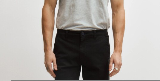 Enkel Studio Chinos Eslucas   Black   36 x 34