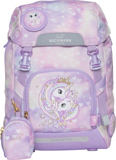 Skolesekk 1.kl Unicorn Princess Purple Classic 22L