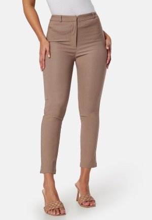 BUBBLEROOM Lorene Stretchy Suit Trousers Nougat 42