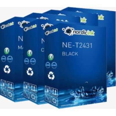 Nordicink Multipack - 6 st kompatibla XL BK/C/M/Y/LC/LM NE-T2438MPXL