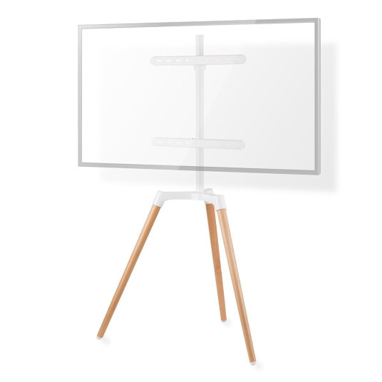 Nedis TV-gulvstativ 50-65" Roterbar Hvit Bøk Nedis TV-gulvstativ 50-65" Roterbar Hvit Bøk