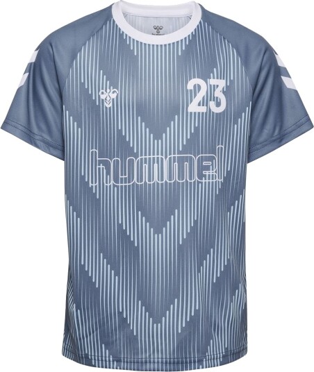 Hummel T skjorte hmlJR Flint Stone Hummel 9 år (134) T skjorte Blå Hvit Lyseblå Hummel T skjorte hmlJR Flint Stone Hummel 9 år (134) T skjorte Blå Hvit Lyseblå