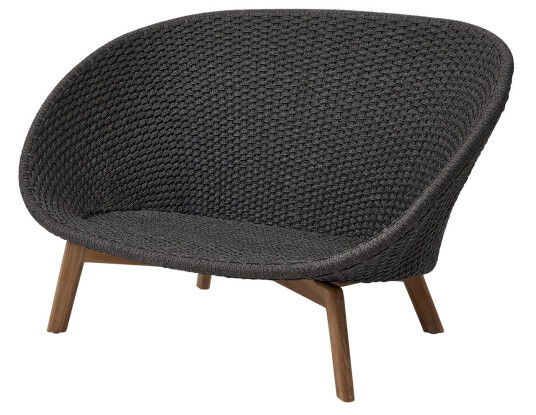 Cane-line Peacock 2-seter sofa Dark grey Grå