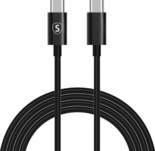 SiGN hurtigladekabel USB-C til USB-C 60W, 3A, PD, 2m - Svart