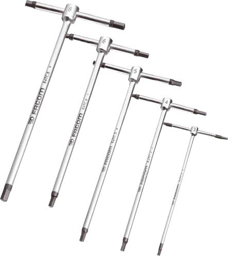 Facom Unbraconøkkelsett 84Tc.J8PB Med T-Håndtak 2 mm – 10 mm, 8 Stk.