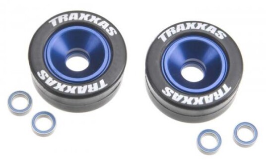 Traxxas 5186A Mounted Wheelie Bar Tires/Wheels Blue 2 Traxxas 5186A Mounted Wheelie Bar Tires/Wheels Blue 2