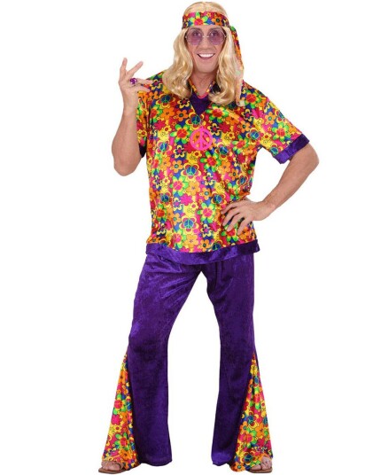 Widmann Hippie Dude Kostyme Strl XL