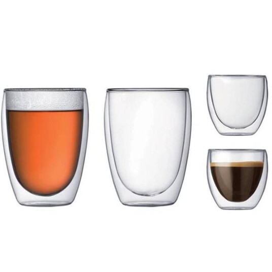 Bodum Pavina Glass - 2x 0,35l + 2x Espresso Bodum Pavina Glass - 2x 0,35l + 2x Espresso