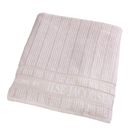 Home By Ilse Jacobsen Bath Collection håndkle 70x140 cm sand beige stripes