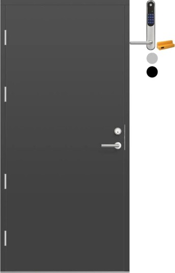 Ytterdør Bygg1 Fjell 09 med Yale Doorman Classic Home