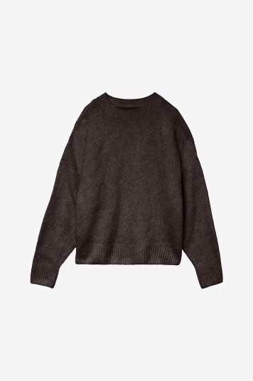 Vero Moda - Genser vmBoom LS O-neck Pullover - Brun
