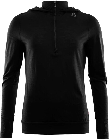 Aclima Lightwool Hoodie W"s jet black S Aclima Lightwool Hoodie W"s jet black S