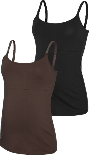 Mamalicious Mlkerrie Strap Jrs Top 2F 2 P Noos Brown XXL