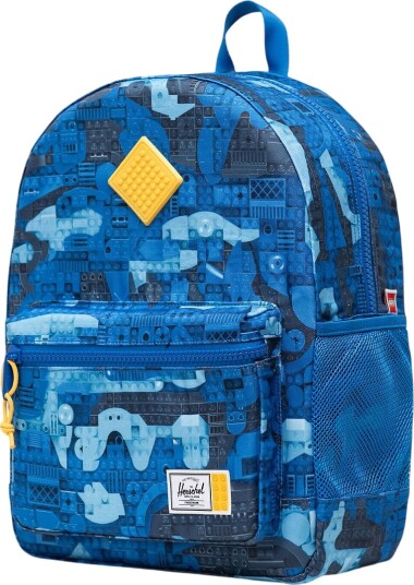 Lego Herschel Heritage Barnesekk Abstrakt Klossemønster Blå Lego Herschel Heritage Barnesekk Abstrakt Klossemønster Blå