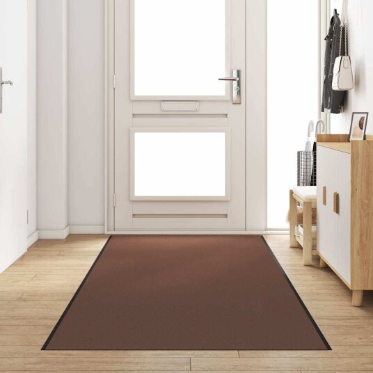 Dørmatte Annet Brun og svart 120 x 400 cm Polypropylen og vinyl Dørmatte Annet Brun og svart 120 x 400 cm Polypropylen og vinyl