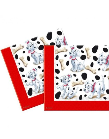 Globos Nordic 20 stk Dalmatiner Servietter 33x33 cm 81019