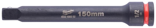 Milwaukee 1/2" Forlenger 150 mm med SHOCKWAVE IMPACT DUTY Stål