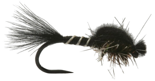 Umpqua Hatching Midge Black/grey #16, tørrflue oneSize none
