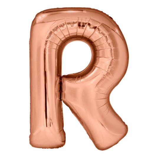 Amscan EU Bokstavballong Roségull Metallic  Bokstaven R