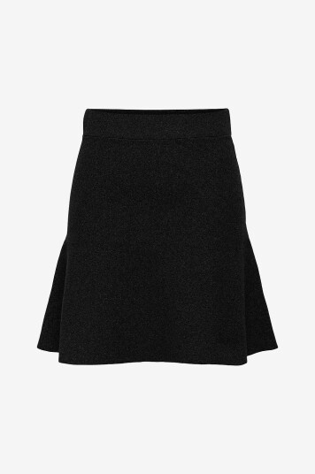 Only onlAma Life Skater Skirt CC Knt Svart Only onlAma Life Skater Skirt CC Knt Svart