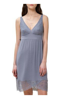 Triumph Lounge Me Amourette NDK New Fit Nightdress Grå viskose 44 Dame Triumph Lounge Me Amourette NDK New Fit Nightdress Grå viskose 44 Dame