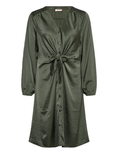 FREE/QUENT Dress From Freequent In A Beautiful Satin Material. The Dress Has Long Sleeves Green S FREE/QUENT Dress From Freequent In A Beautiful Satin Material. The Dress Has Long Sleeves Green S