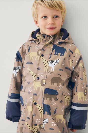 Ellos Collection - Regndress Regna med fleecefor - Natur