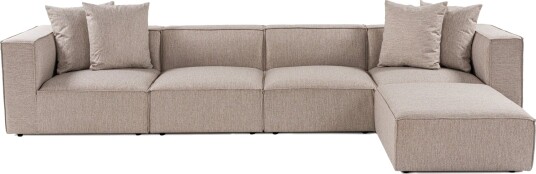 Gregor Sofa med Sjeselong 4 seter Sand beige Gregor Sofa med Sjeselong 4 seter Sand beige