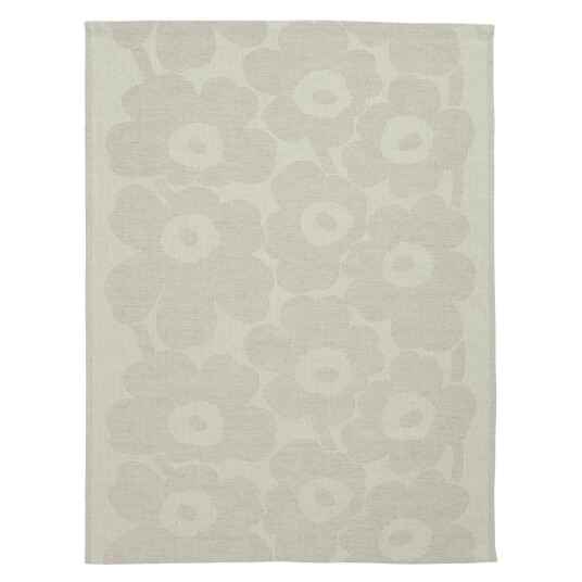 Marimekko Pieni Unikko Kjøkkenhåndkle 50x70 cm Off white / Beige Marimekko Pieni Unikko Kjøkkenhåndkle 50x70 cm Off white / Beige