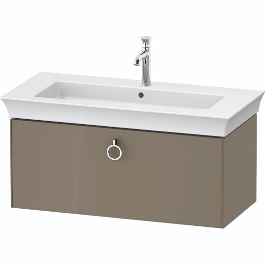 Duravit White Tulip Servantskap 1 skuff 98,4x45,8x41 cm Stengrå Høyglans