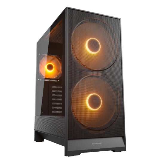 Cougar Midi Tower Airface 180 Argb Schwarz CGR 5VA4B RGB
