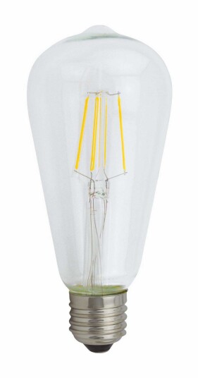 PR Home LED-pære E27 skumringsrelé Klart 64mm 2700K 4W