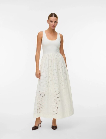 Vero Moda Awbristol Sl U Neck Ankle Dress Cream XL Vero Moda Awbristol Sl U Neck Ankle Dress Cream XL