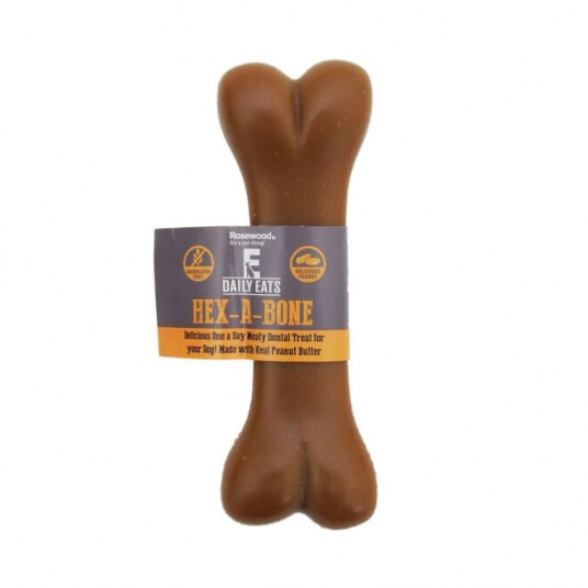Rosewood Hex-A Bone Tyggeben 54G Rosewood Hex-A Bone Tyggeben 54G