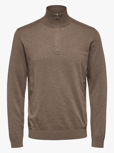 Selected Homme Selected Homme Berg Half Zip Cardigan Brun S
