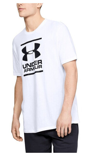 UA GL Foundation SS T-shirt, White Vit Medium