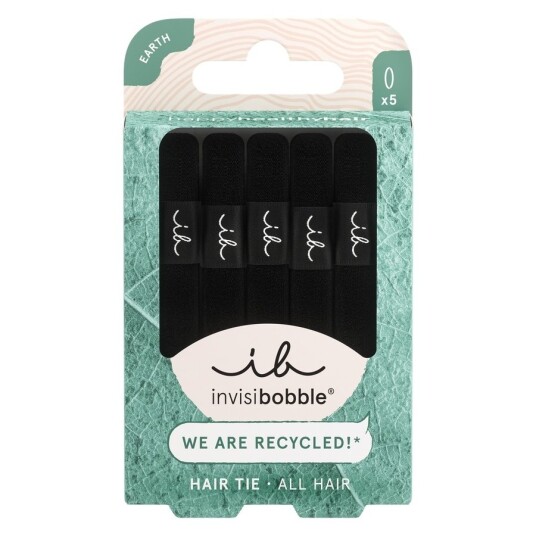 Invisibobble Hair Tie Black 5pcs