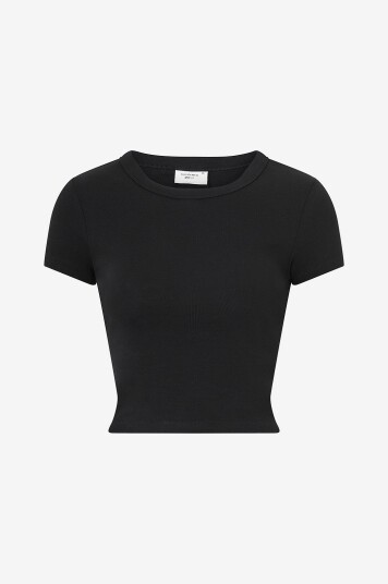 Gina Tricot Topp Basic Tight Top Svart