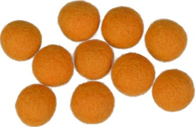 Creafelting Ullkuler/Filtkuler 20mm Sennepsgul R4 10 stk