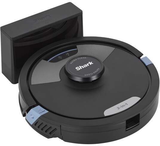 Sharkclean Matrix Plus robotstøvsuger med mopp svart, blå, sølv