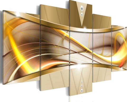 Bilde Yellow Improvisation 200x100 Artgeist sp. z o. o.
