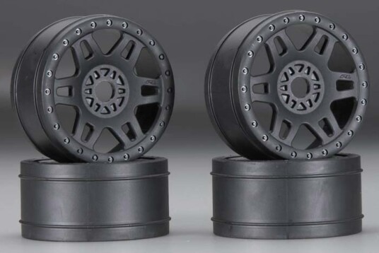 Pro-Line 272403 1/8 Split Six V2 Front/Rear Wheels Black 4