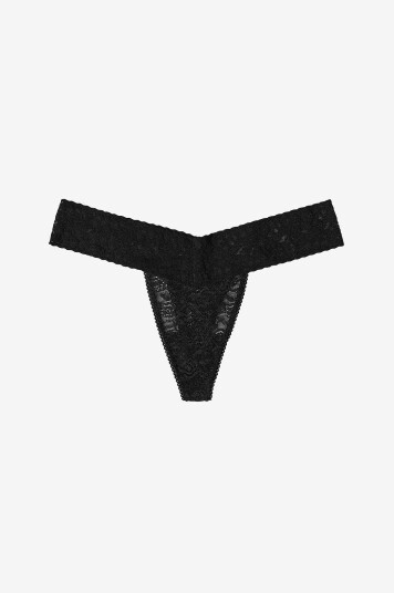 Lace Laboratory Stringtruser Lace Thong Svart Lace Laboratory Stringtruser Lace Thong Svart