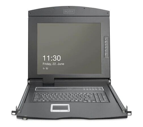 19" DIGITUS DS-72221-2GE - KVM console - Full HD (1080p) - 19"
