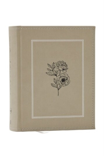 NKJV Journal the Word Bible Large Print: Reflect Journal or Create Art Next to Your Favorite Verses Stone Leathersoft over board Red Letter