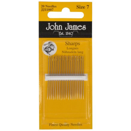 John James synåler størrelse 7   20 stk.