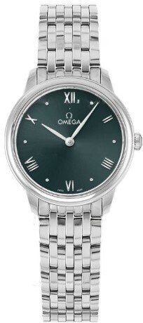 Omega Dameklokke 434.10.28.60.10.001 De Ville Prestige Grønn/Stål